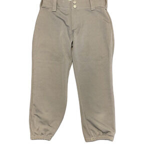 Intensity/Softball Pants/ Belted Low Rise/ Gray/ Girl Size Youth Large